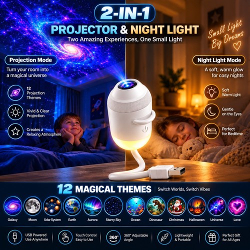 Portable led galaxy ocean - 4k,