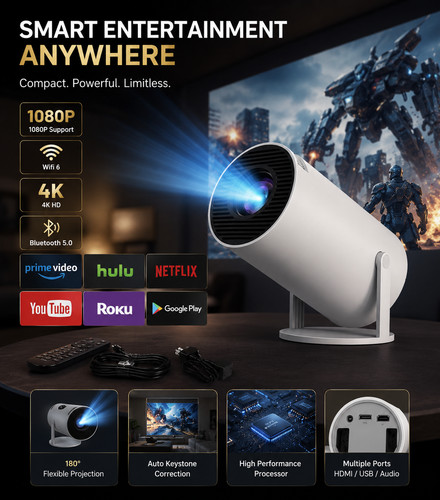 Projector smart led - 4k,