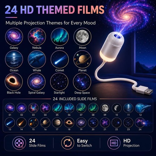 Portable led galaxy ocean - 4k,