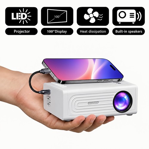 Mini projector portable led - mini,